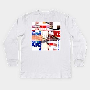 American Independence Day United We Stand Kids Long Sleeve T-Shirt